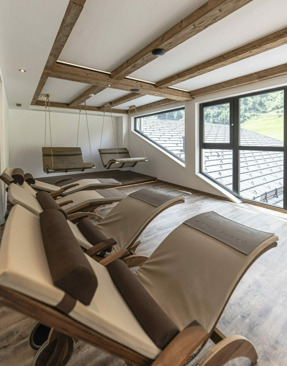 Ruheraum, Wellnessbereich im Hotel carpe solem in Rauris.