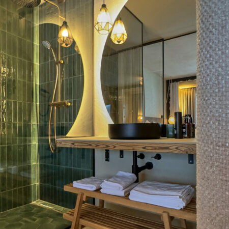 Visualisierung Badezimmer im Hotel carpe solem ZOE in Kaprun.