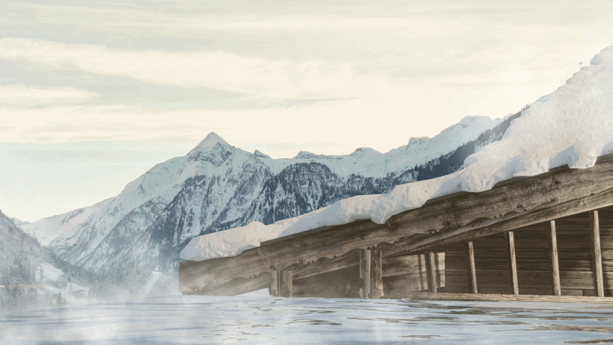 Visualisierung Pool carpe solem Kaprun.