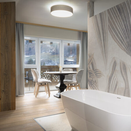 Visualisierung. Hotelzimmer carpe solem ZOE Kaprun in Salzburg.